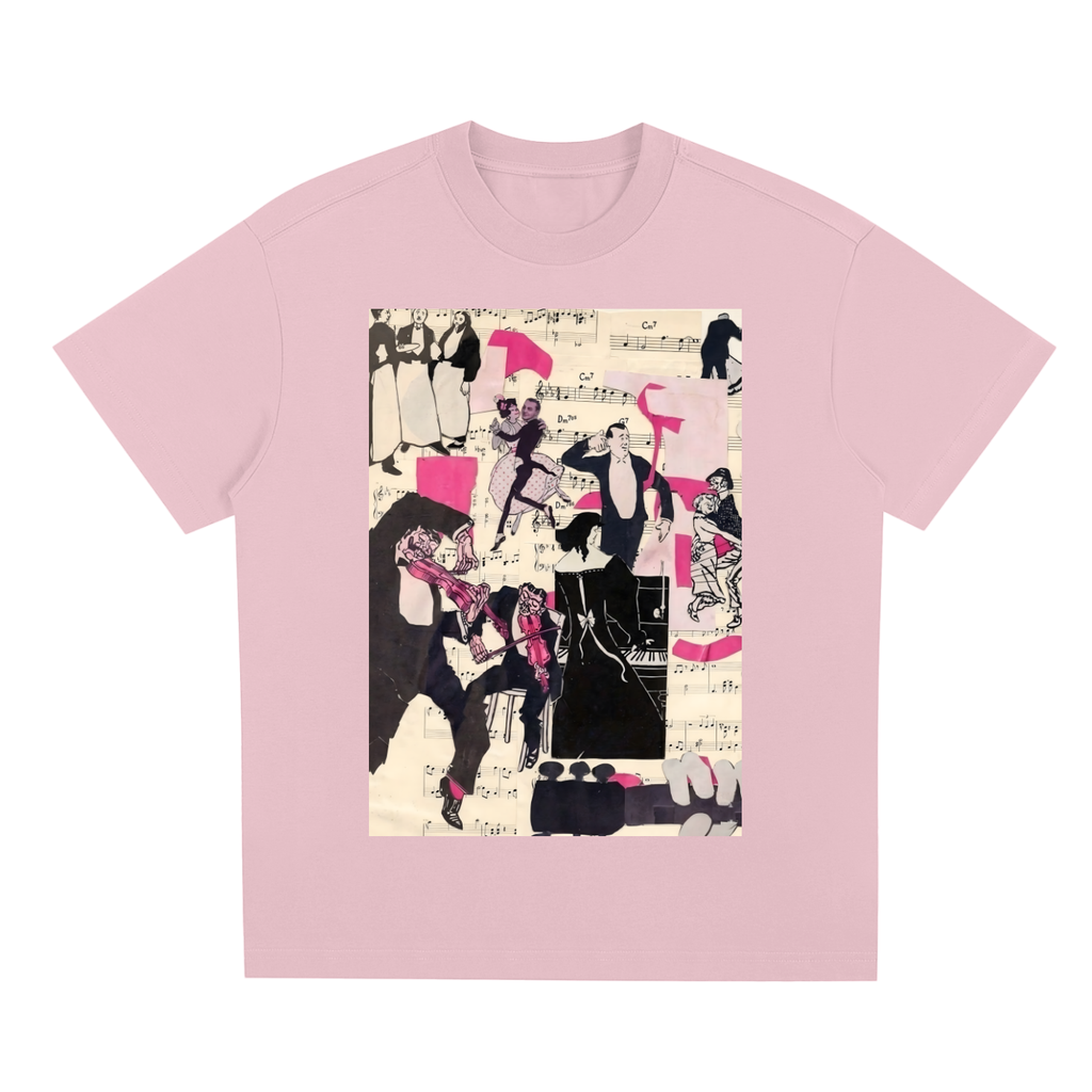 Pink Music Love — Front Print Tee