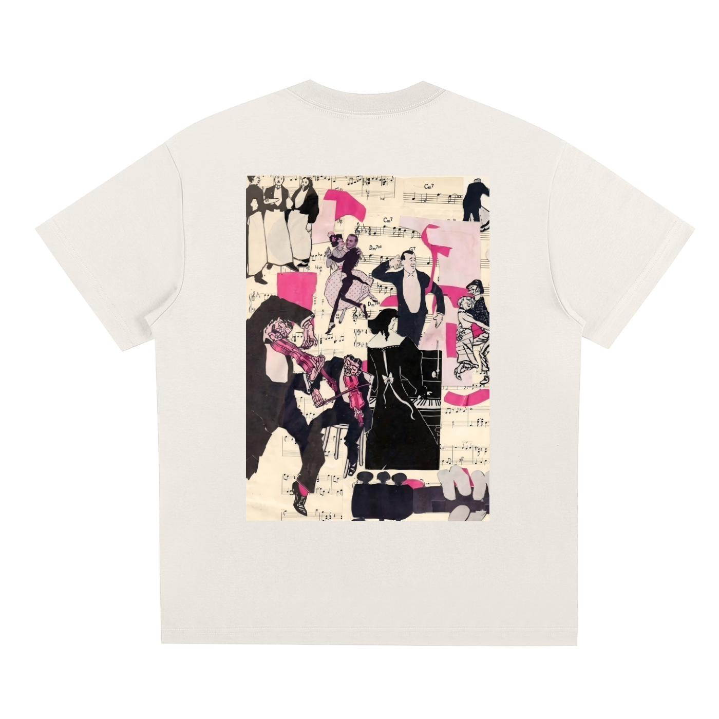 Pink Music Love — Back Print Tee
