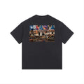 RockNRoll — Back Print Tee in Black, back view with the artwork
